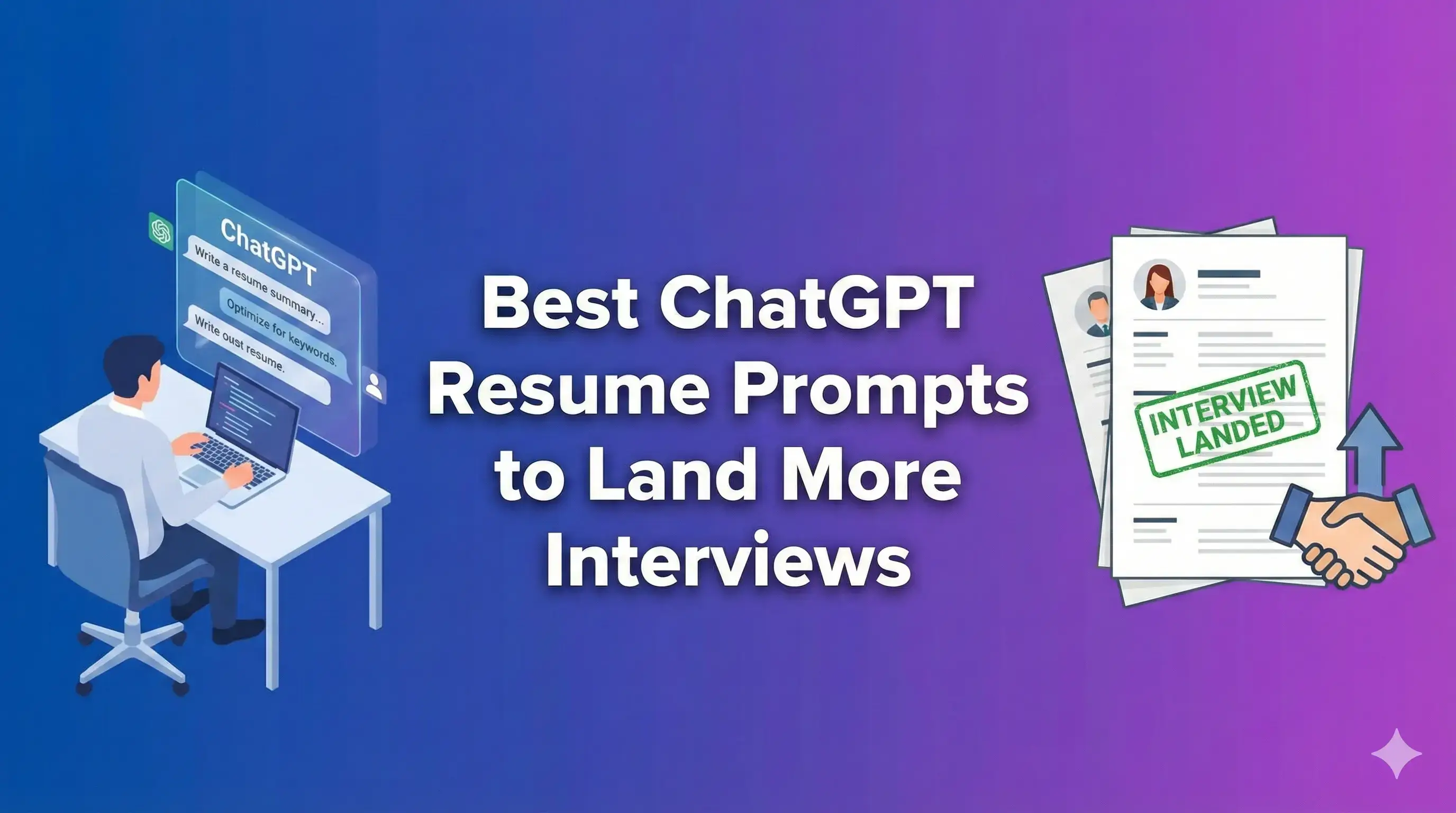 Best ChatGPT Resume Prompts to Land More Interviews