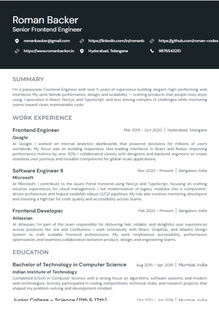 Resume Template 3
