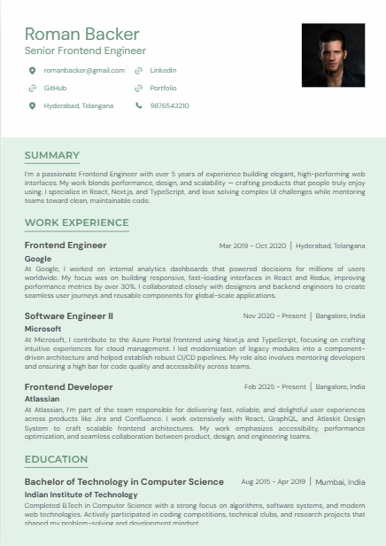 CV Template 4
